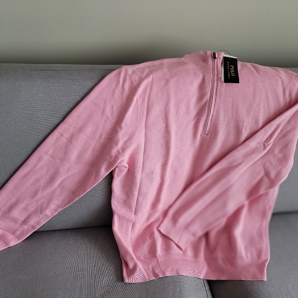 Zip up turtleneck sweater